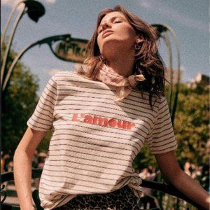 Sezane L'amour t-shirt - Size 36